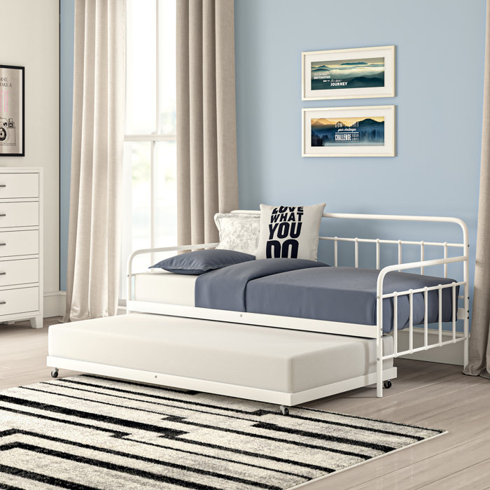 Isabelle & Max™ Nephi Twin Over Twin Metal Daybed with Trundle by Isabelle & Max™ & Reviews